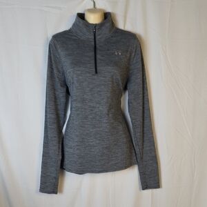 Under Armour Gray Fitted Quarter Zip Hoodie